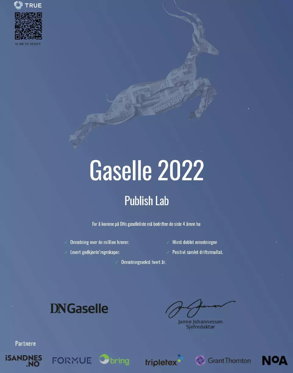 Certificate of Gaselle 2022