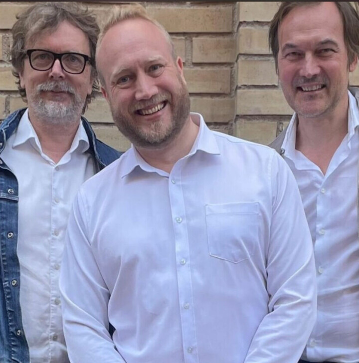 Jon Reidar Hammerfjeld of Labrador CMS, Francis Lundh, Technology Director of Mentor Media, and Jan Thoresen, CEO of Labrador CMS