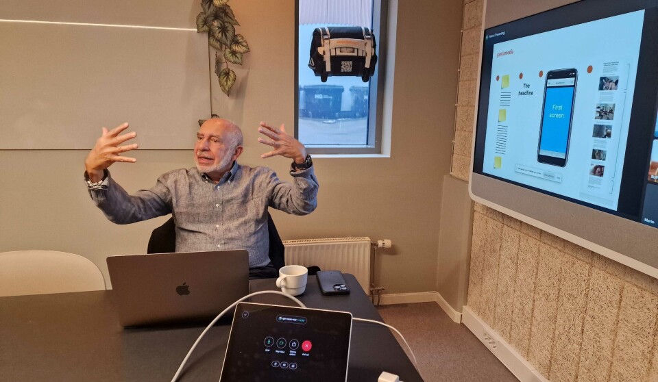 Mario Garcia at Labrador's headquarters in Oslo