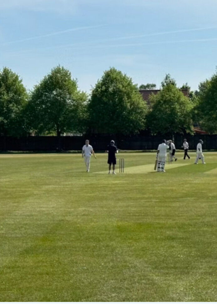 INTEGRARE: Echipa Blue Tigers joacă meciul de debut, promovând integrarea comunitară prin cricket.