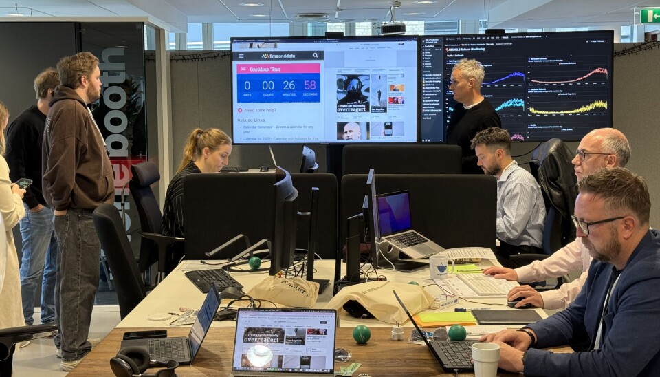 MERGER: ABC Nyheter and ABC Startsiden teams collaborate on their newly merged platform launch.