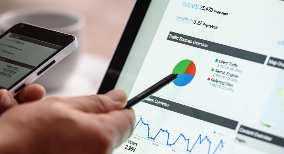 Search traffic overview in Google Analytics